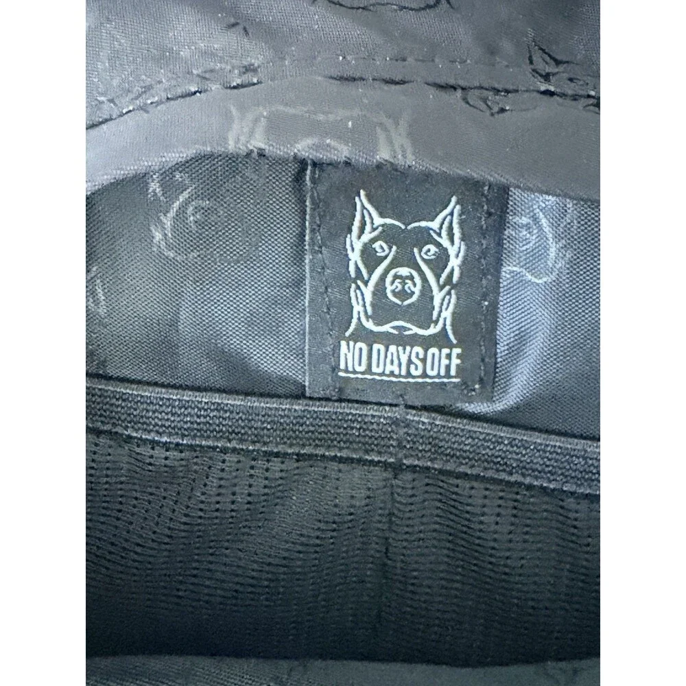 No Days Off NDO Black Pitbull Monogram Chest Rig Sling Bag Crossbody Tactical